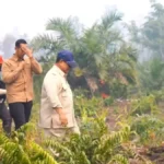 FOTO PRABOWO TERJUN LANGSUNG KE LOKASI KEJADIAN KEABAKRAN DIKALIMANTAN