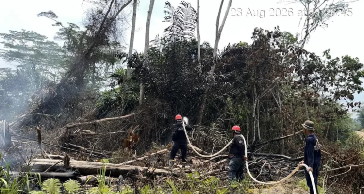 KARHUTLA Hingga saat ini KPH Kota Tarakan mencatat sekitar 44 kejadian karhutla yang telah ditangani