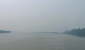 BENCANA Kabut asap yang hingga kini masih terjadi di wilayah Tanjung Selor Ibu Kota Kaltara