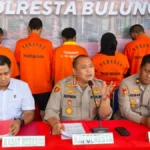 BERIKAN KETERANGAN Kapolresta Bulungan Kombes Pol Rofikoh Yunianto memberikan keterangan dalam pengungkapan kasus di Mapolresta Bulungan