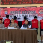 CURANMOR Kapolres Malinau AKBP DrM Anton Satriadi saat menjelaskan kasus curanmor di Kabupaten Malinau