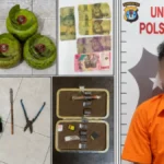 DIBEKUK JU residivis perkara pencurian saat diamankan bersama sejumlah barang bukti Mapolsek Nunukan