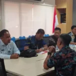 JEMPUT BOLA Plt Kepala Bapenda Bulungan Adi Irwansyah melakukan jenput bola ke Pertamina Patra Niaga Regional Kalimantan