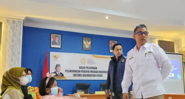 PENGGAGALAN Kepala BP3MI Kalimantan UtaraKombes PolAndi MIchsan bersama Ps Panit I Ditreskrimum Polda Kaltara