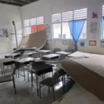 RUSAK Kondisi ruang kelas Sebatik Tengah mengkhawatirkan usai plafon ambruk