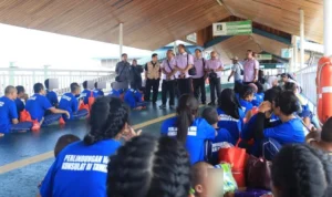 PENDAMPINGAN Konsulat RI Tawau saat mendampingi PMI yang dipulangkan melalui Pelabuhan Tawau, Malaysia